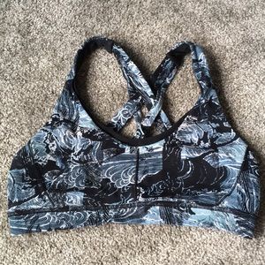 Lululemon Stash N Run Sports Bra 8 Eternal Wave
